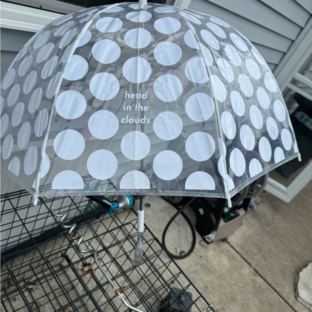 Kate Spade Head in the Clouds Jumbo Dot Umbrella